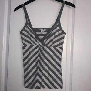 Striped Gray and White Tank Top from H&M